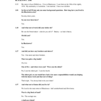 Transcript of interview with Joyce McKelvey